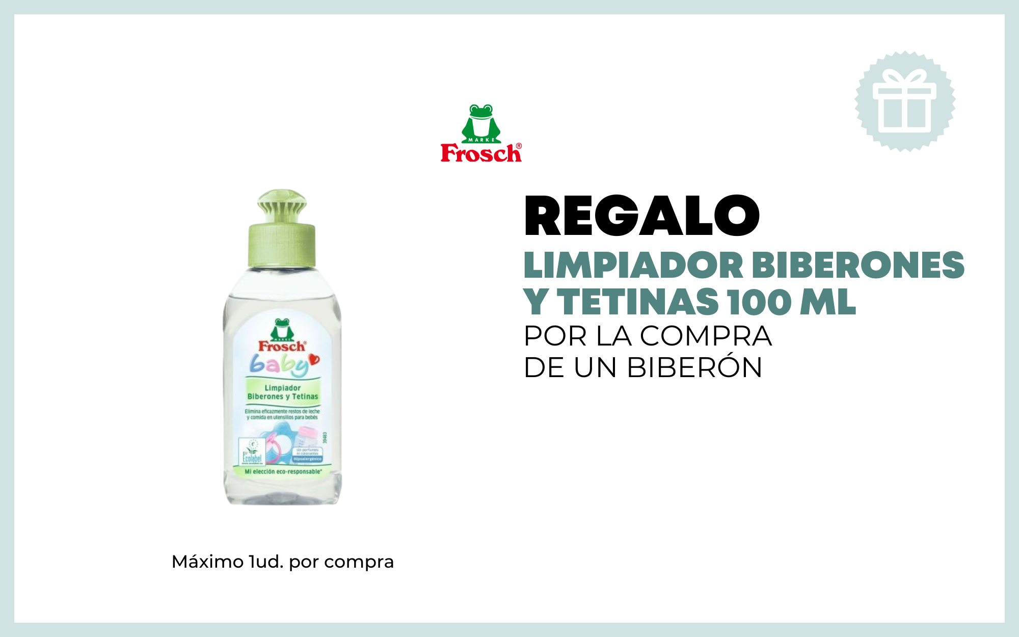 REGALO LIMPIABIBERONES 100ML POR LA COMPRA DE CUALQUIER BIBERÓN