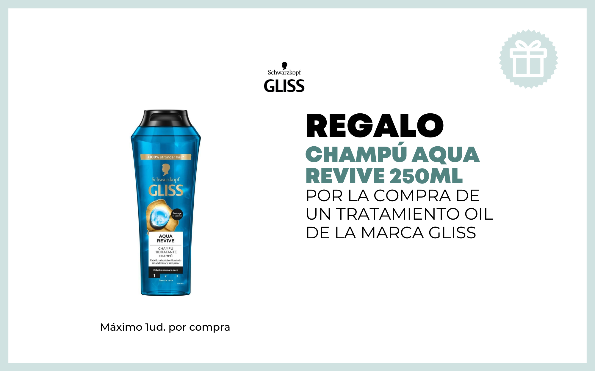 REGALO CHAMPÚ POR LA COMPRA DE UN TRATAMIENTO OIL GLISS 