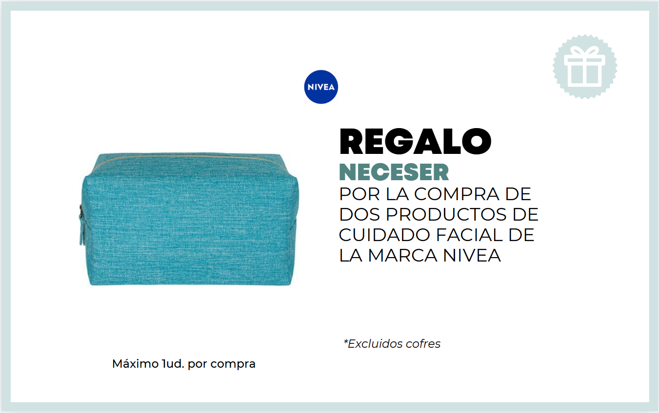 REGALO NECESER POR LA COMPRA DE DOS PRODUCTOS DE CUIDADO FACIAL DE LA MARCA NIVEA