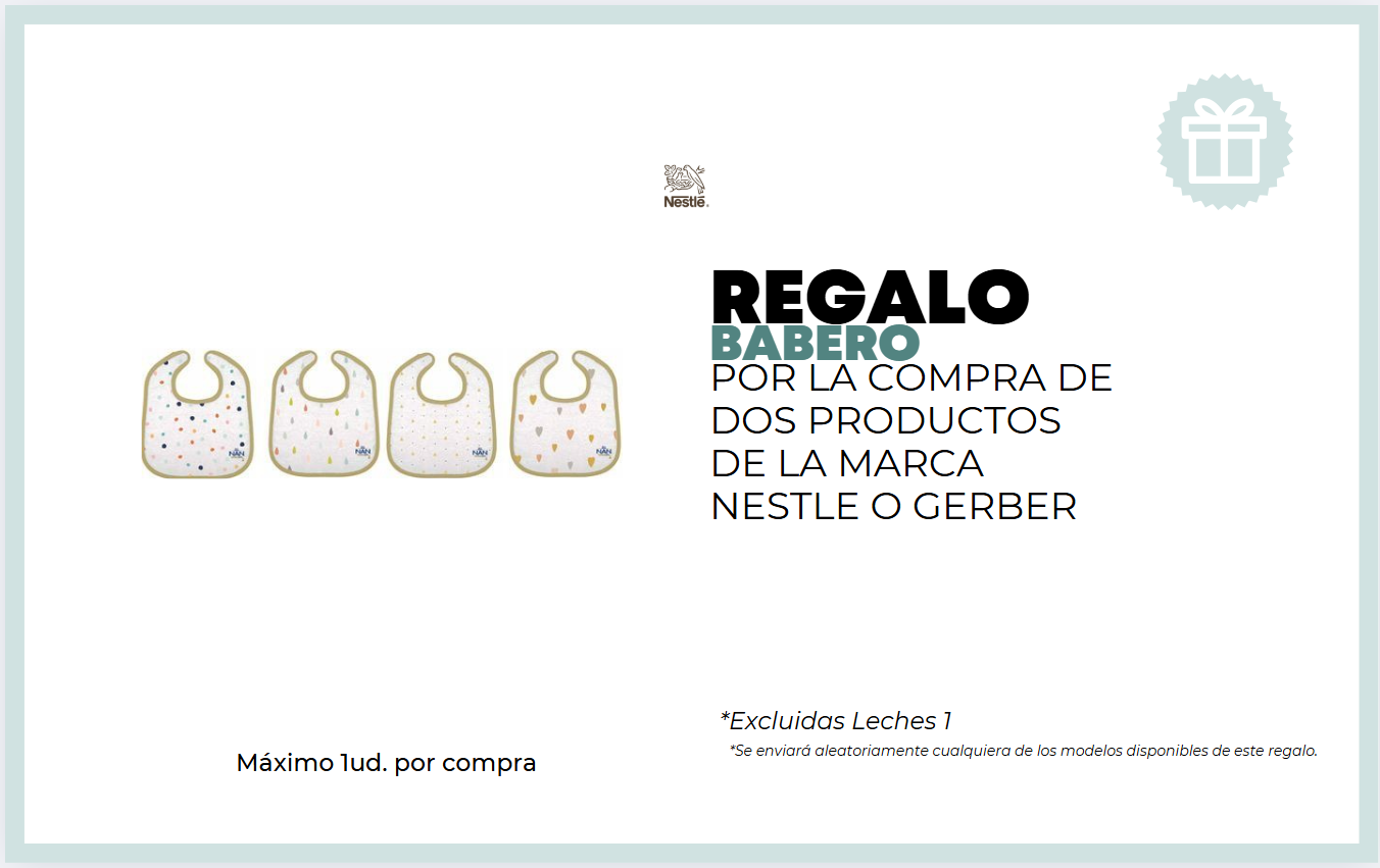 REGALO CUCHARA POR LA COMPRA DE DOS PRODUCTOS DE LA MARCA NESTLE O GERBER excluidas leches 1