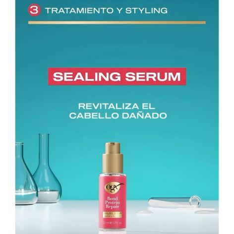 Ogx Bond Protein Repair Sealing Serum Sérum alisador capilar