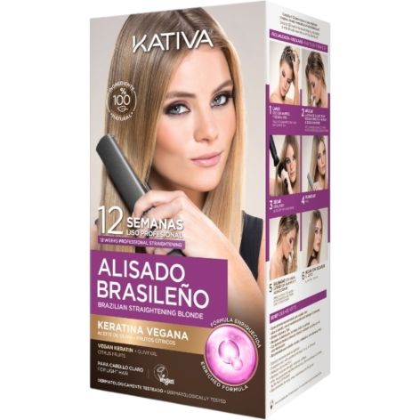 Kativa Alisado Brasileño Para Cabello Rubio Tratamiento de alisado