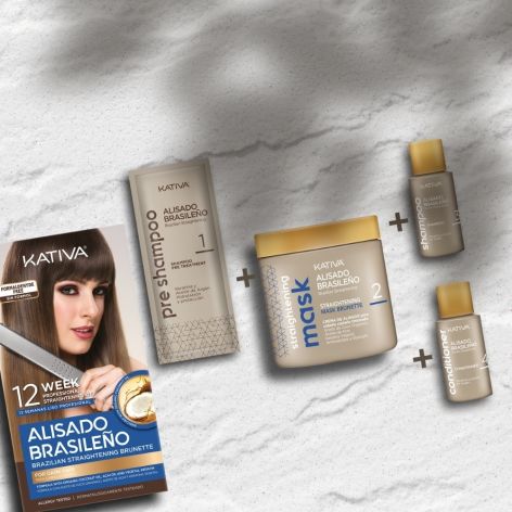 Kativa Alisado Brasileño Para Cabello Oscuro Tratamiento de