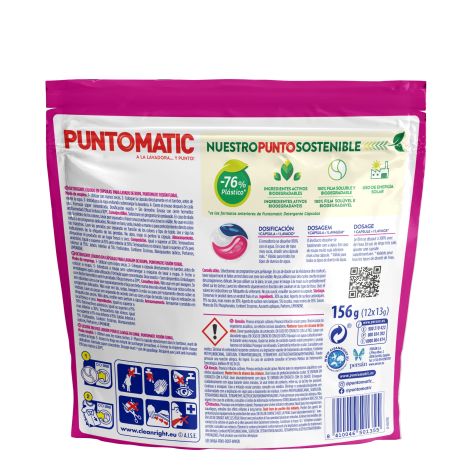 Punto Matic Detergente Fusión Floral 16 uds
