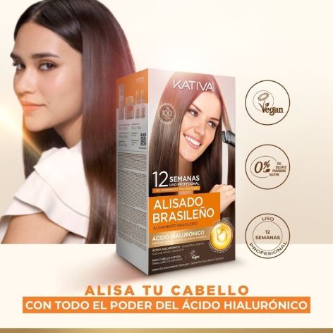 Kativa Alisado Brasileño Champú Gratis Pack regalo alisado