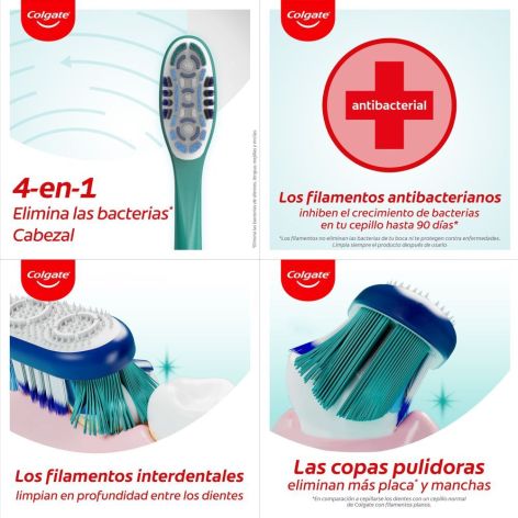 Colgate Cepillo Dental Deep Clean 360º En Suave Cepillo de