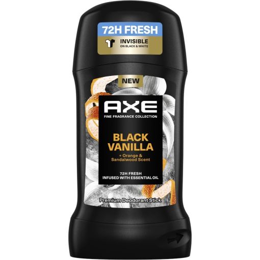 Axe Black Vanilla Desodorante Stick Desodorante antitranspirante ofrece una sensación de frescura con 72 horas de protección 50 ml
