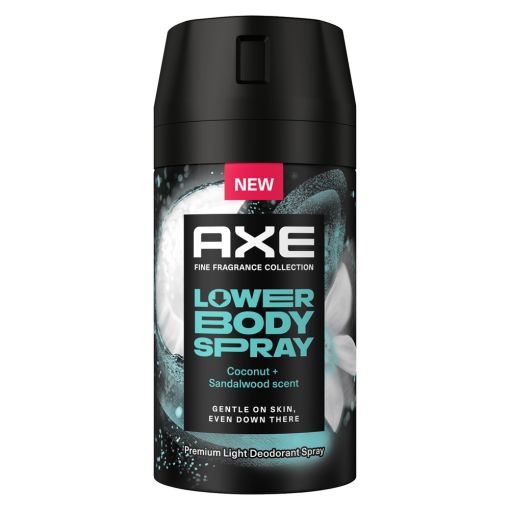 Axe Lower Body Spray Coconut+Sandalwood Scent Desodorante Spray Desodorante corporal gran protecci&oacute;n y frescura hasta 72 horas 100 ml