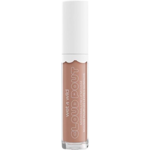 Wet N Wild Cloud Pout Marshmallow Lip Mousse Brillo de labios vegano de larga duración color natural y saturado