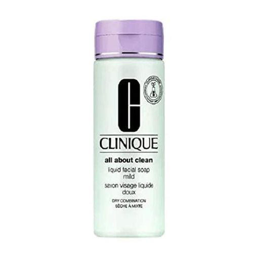 Clinique All About Clean Liquid Facial Soap Mild Piel Seca O Mixta Jabón líquido desarrollado por dermatólogos limpia suavemente sin resecar la piel