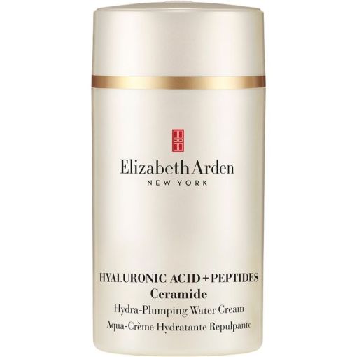 Elizabeth Arden Hyaluronic Acid+Peptides Ceramide Hydra-Plumping Water Cream Crema antiedad de textura ultraligera rellena reafirma e hidrata intensamente la piel hasta 240 horas 50 ml