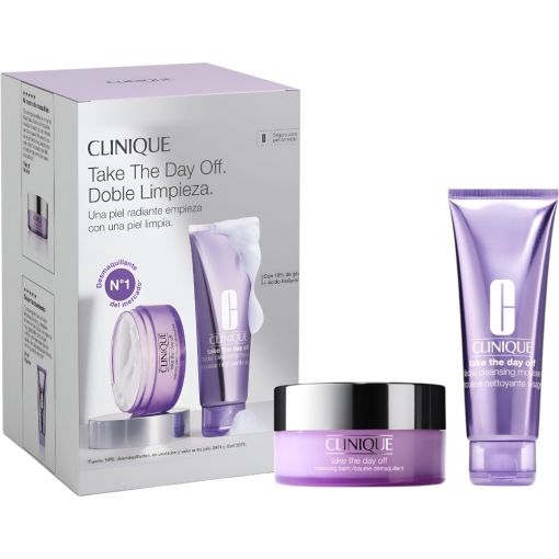 Clinique Take The Day Off Estuche Set limpiador facial elimina maquillaje grasa y otras impurezas para una piel limpia y fresca