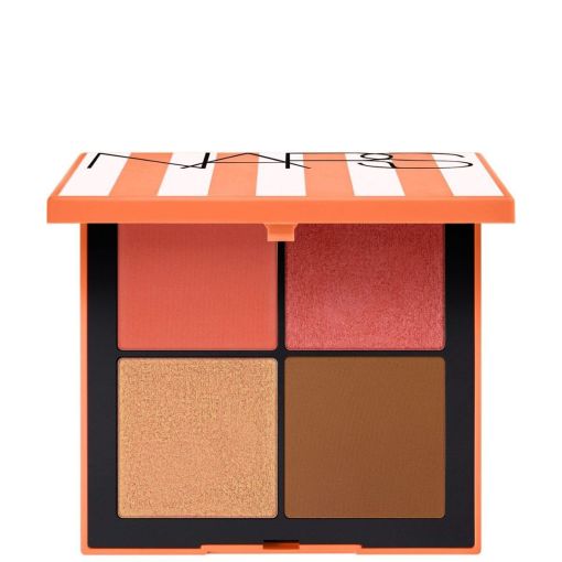 Nars Hot Escape Cheek Pallette Edición Limitada Paleta de colorete bronceador e iluminador de textura sedosa para acabado mate y brillante hasta 16 horas