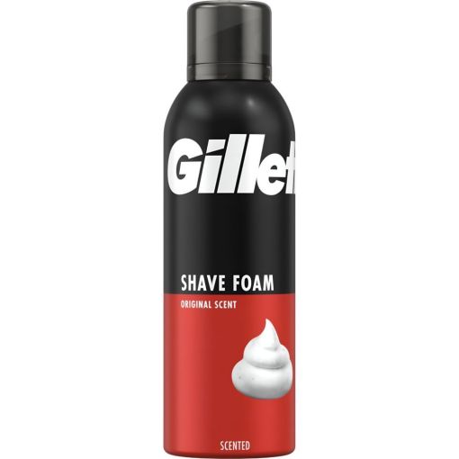 Gillette Original Shave Foam Espuma de afeitar ofrece fresca fragancia y espuma abundante reduciendo irritaci&oacute;n rasgu&ntilde;os y cortes