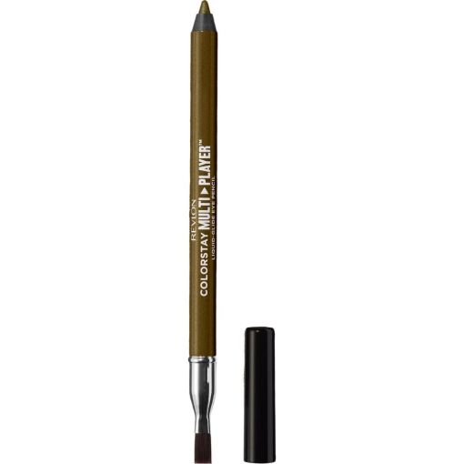 Revlon Colorstay Multi-Player Liquid-Glide Eye Pencil Delineador de ojos cremoso y vegano con brocha de alta precisión delinea define y difumina hasta 12 horas
