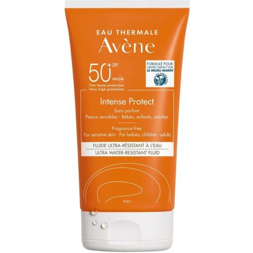 Av&egrave;ne Intense Protect Fluide Ultra-R&eacute;sistant &Agrave; L'Eau Spf 50 Fluido solar facial y corporal ultrarresistente al agua y al sudor hidrataci&oacute;n intensa 8 horas 150 ml
