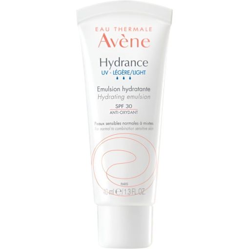 Avène Hydrance Emulsion Hydratante Spf 30+ Crema ligera sin parabenos calma matifica e hidrata la piel 40 ml