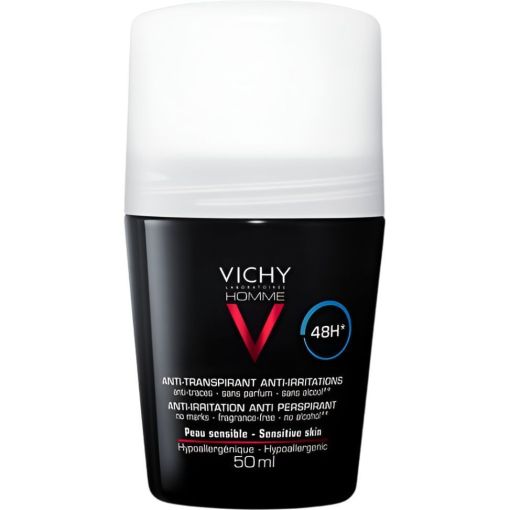 Vichy Anti-Transpirant Anti-Irritations Desodorante Roll-On Desodorante antitranspirante antiirritaciones y malos olores 48 horas 50 ml