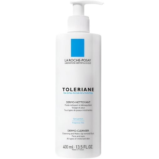 La Roche Posay Toleriane Dermo-Nettoyant Limpiador facial limpia ojos y rostro eliminando el maquillaje sin irritaciones 400 ml