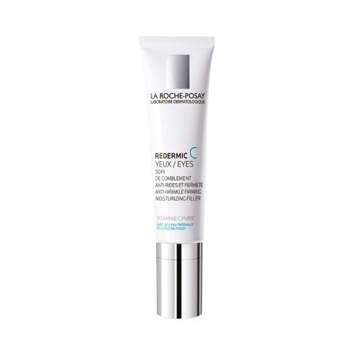 La Roche Posay Redermic C Yeux/Eyes Soin De Comblement Contorno de ojos antiarrugas corrige las patas de gallo y refuerza el soporte alrededor del ojo 15 ml