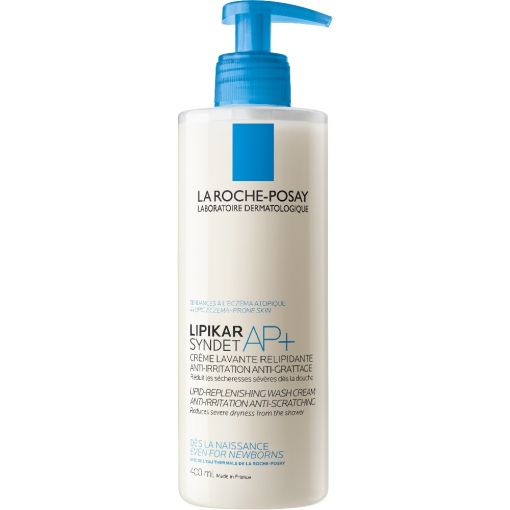 La Roche Posay Lipicar Syndet Ap+ Cr&egrave;me Lavante Relipidante Gel crema corporal antiirritaci&oacute;n para pieles con tendencia at&oacute;pica 400 ml