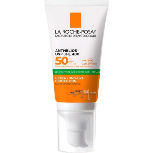 La Roche Posay Anthelios Xl Anti-Brillance/ Anti-Shine Gel Cr&eacute;me Spf 50 Protector solar con color resistente al agua 50 ml