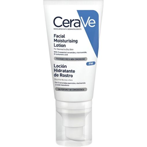 Cerave Loción Hidratante De Rostro Loción sin perfume hidratante y reparadora de la barrera 52 ml