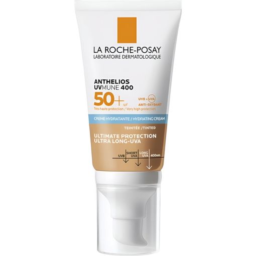 La Roche Posay Anthelios Ultra Bb Cr&egrave;me Teint&eacute;e Innovation Yeux Sensibles Proteci&oacute;n solar con color resistente al agua no grasa ni pegajosa 50 ml
