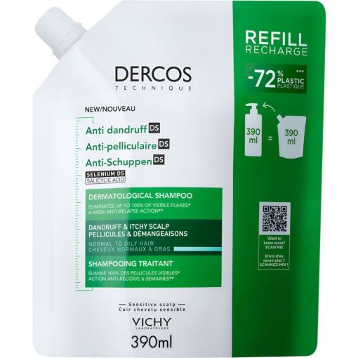 Vichy Dercos Shampoo Traitant Cabellos Grasos 500 ml