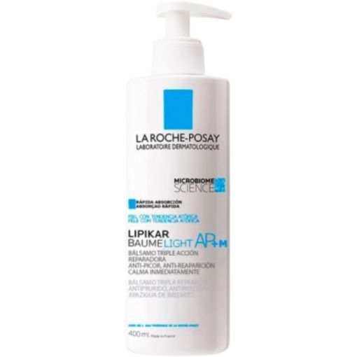 La Roche Posay Lipikar Baume Light Ap+ M Body Lotion Crema corporal hidratante y calmante antipicor reduce la sequedad 400 ml