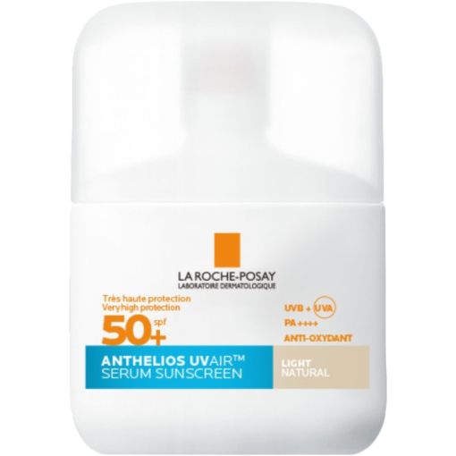 La Roche Posay Anthelios Uvair Serum Sunscreen Spf 50+ S&eacute;rum solar cubre imperfecciones e irregularidades ofrece acabado de maquillaje ligero y 24 horas de hidrataci&oacute;n 50 ml