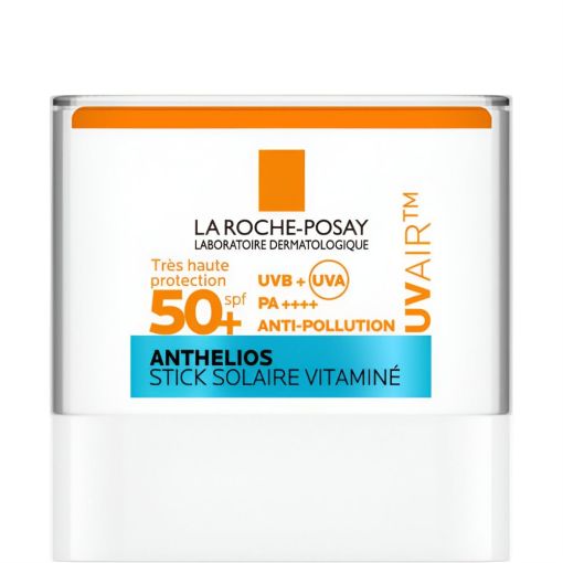 La Roche Posay Anthelios Uvair Stick Solaire Vitamin&eacute; Spf 50+ Stick solar facial resistente al agua y al sudor ilumina la piel ofreciendo efecto glow de larga duraci&oacute;n