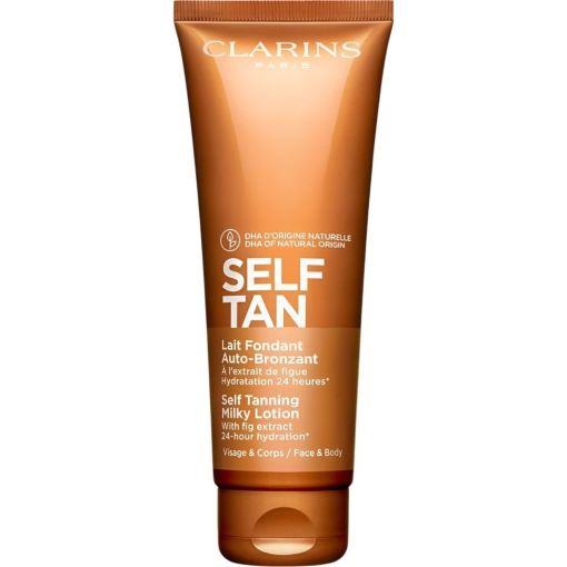 Clarins Self Tan Lait Fondant Auto-Bronzant Leche autobronceadora broncea e hidrata la piel 125 ml