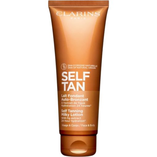 Clarins Self Tan Lait Fondant Auto-Bronzant Leche autobronceadora broncea e hidrata la piel 125 ml