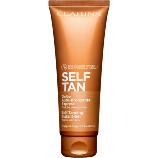 Clarins Self Tan Gelée Auto-Bronzante Express Gel autobronceador fresco y no graso broncea e hidrata la piel 125 ml