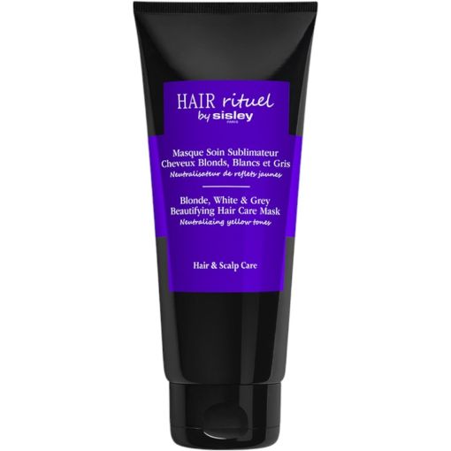 Hair Rituel By Sisley Masque Soin Sublimateur Cheveux Mascarilla capilar neutraliza los tonos amarillentos del rubio decolorado y del cabello blanco o gris 200 ml