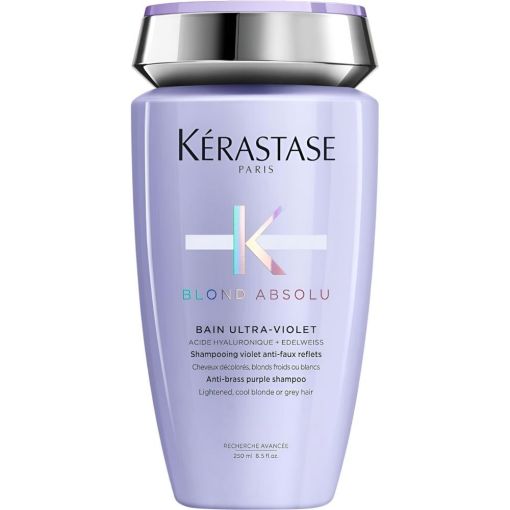 Kerastase Blond Absolu Bain Ultra-Violet Shampooing Champ&uacute; neutralizante del color para cabello rubio decolorado o gris 250 ml