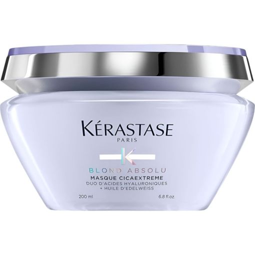 Kerastase Blond Absolu Masque Cicaextreme Mascarilla capilar reconstructora hidrata y fortalece para cabello rubio 200 ml