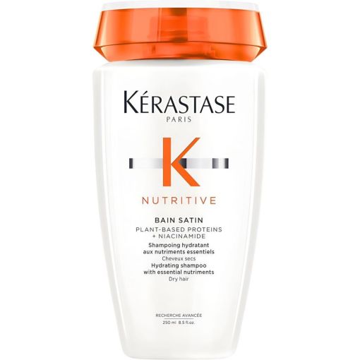 Kerastase Nutritive Bain Satin Shampoing Champ&uacute; hidratante y fortalecedor reduce puntas abiertas suavizando con prote&iacute;nas para cabello seco 250 ml