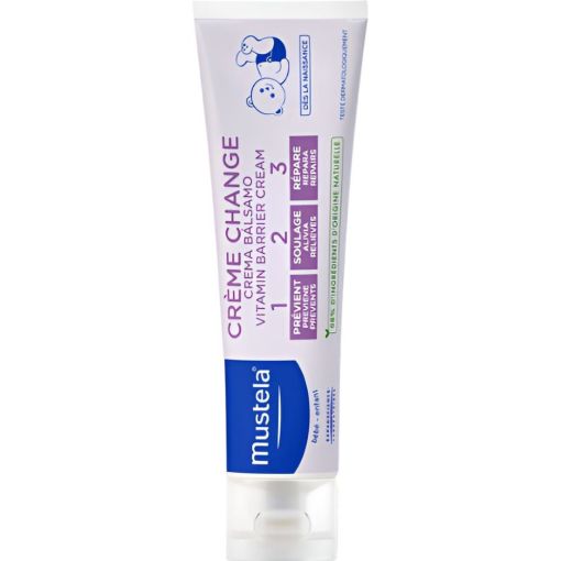 Mustela Crema B&aacute;lsamo 1 2 3 Crema de pa&ntilde;al sin parabenos ni perfume previene alivia y repara irritaciones y rojeces