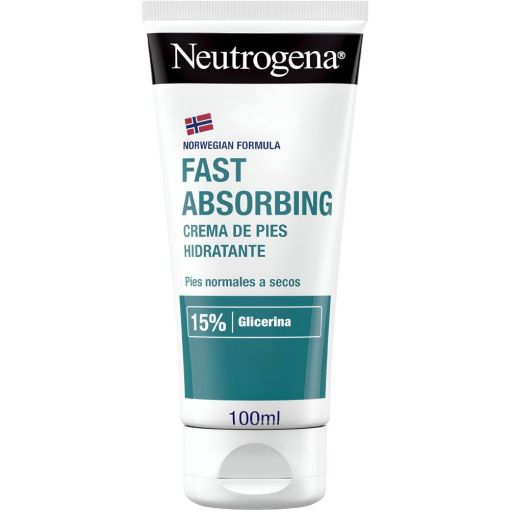 Neutrogena Crema Pies Absorción Inmediata Ligera Crema para pies hidratante de absorción inmediata 24 horas 100 ml