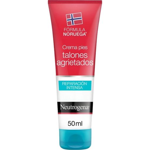 Neutrogena Crema Pies Talones Agrietados Reparaci&oacute;n Intensa Crema que trata en profundidad las grietas de los talones y los regenera 50 ml