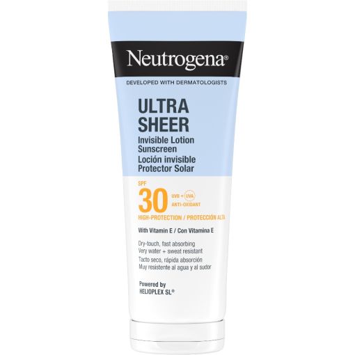 Neutrogena Ultra Sheer Loci&oacute;n Invisible Spf 30 Protector solar corporal muy resistente al agua de textura ultraligera ofrece una piel m&aacute;s hidratada 200 ml