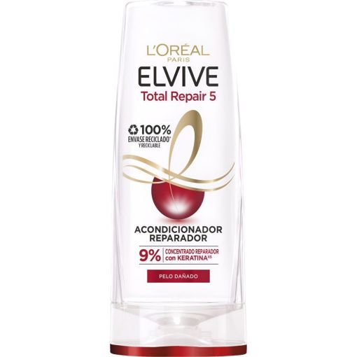 Elvive Total Repair 5 Acondicionador Reparador Acondicionador restaurador repara en profundidad desde la raíz hasta las puntas para cabello dañado 310 ml