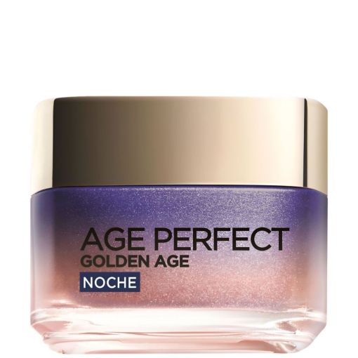 L'Oreal Age Perfect Golden Age Cuidado Fr&iacute;o Re-Estimulante Noche Crema de noche antiflacidez reactiva el tono rosado natural cada ma&ntilde;ana 50 ml