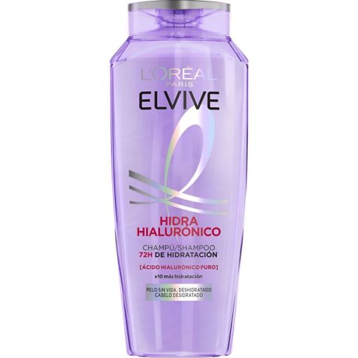 Elvive Hidra [Hialur&oacute;nico] Champ&uacute; Champ&uacute; rellena la fibra capilar con &aacute;cido hialur&oacute;nico 72 horas de hidrataci&oacute;n para cabello deshidratado 400 ml