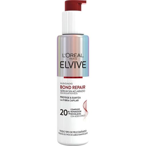 Elvive Bond Repair S&eacute;rum Sin Aclarado S&eacute;rum reparador protege y suaviza la fibra capilar en profundidad para cabello da&ntilde;ado 150 ml