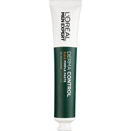 L'Oreal Men Expert Derma Control S.O.S Pimple Paste Crema eficaz antiimperfecciones y antigranos ofrece una piel más cara y uniforme 45 ml
