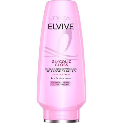 Elvive Glycolic Gloss Acondicionador Sellador De Brillo Acondicionador hidratante ofrece suavidad y brillo con efecto espejo hasta 72 horas para cabello apagado o sin brillo 300 ml