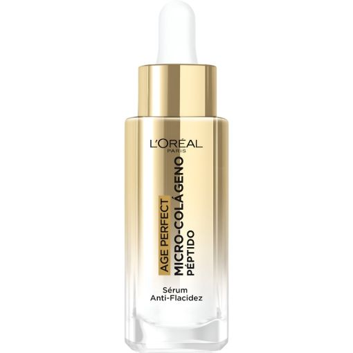 L'Oreal Age Perfect Micro-Col&aacute;geno P&eacute;ptido S&eacute;rum Anti-Flacidez S&eacute;rum reafirma la piel madura reduce visiblemente la flacidez para un rostro m&aacute;s firme y uniforme 30 ml